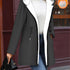 Damen Wintermantel - Langjacke mit Reißverschluss und verstellbarem Kordelzug